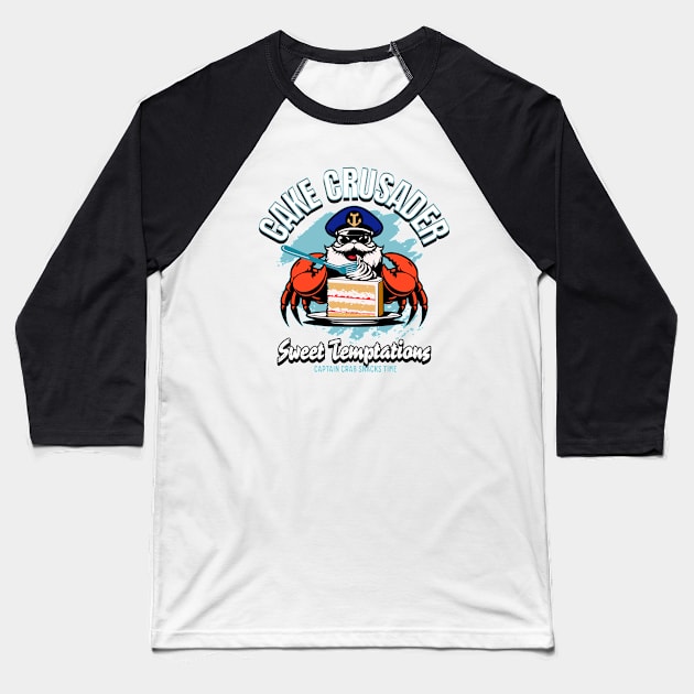 Captain crab Baseball T-Shirt by Graffik-Peeps